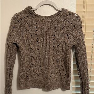 Lucky Brand Cable Knit Sweater - Brown